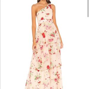 Lovers & Friends One Shoulder Gown